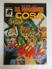 Comics: SUPER HEROES (1981, VERTICE) 4 · 1982 · EL HOMBRE COSA. EL GONG DE LA CONDENA
